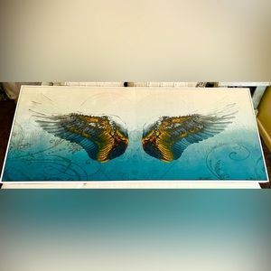 Angel wings canvas.